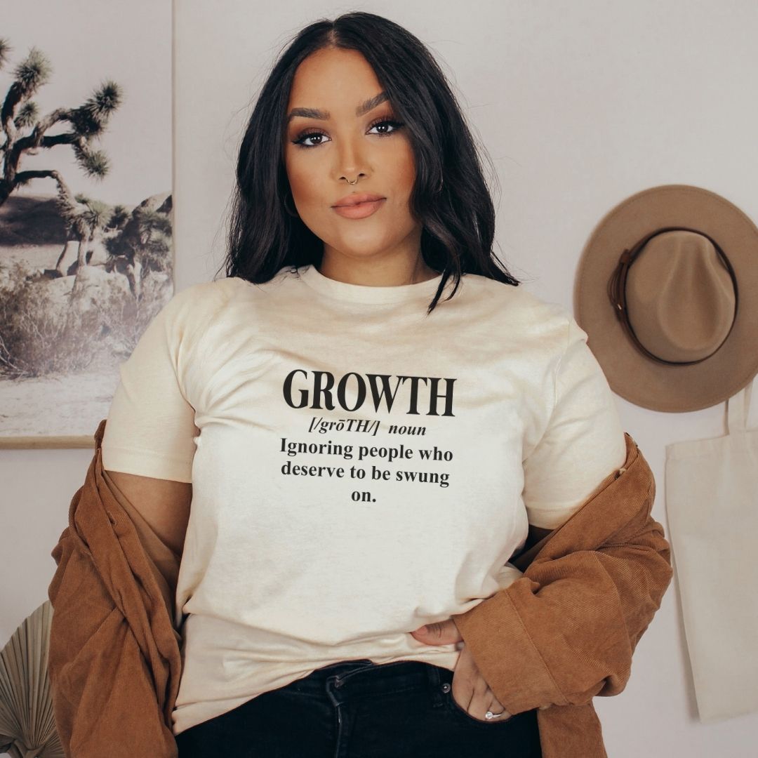 Growth Unisex t-shirt - Cotton Plus Cream