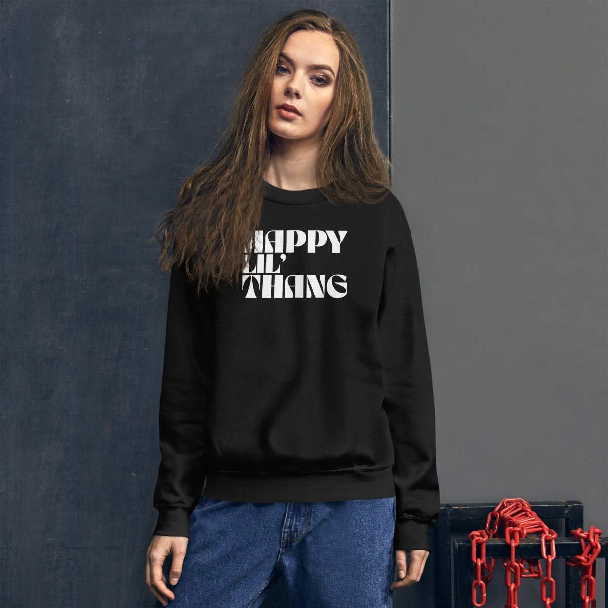 Happy Lil Thang Unisex Sweatshirt - Cotton Plus Cream