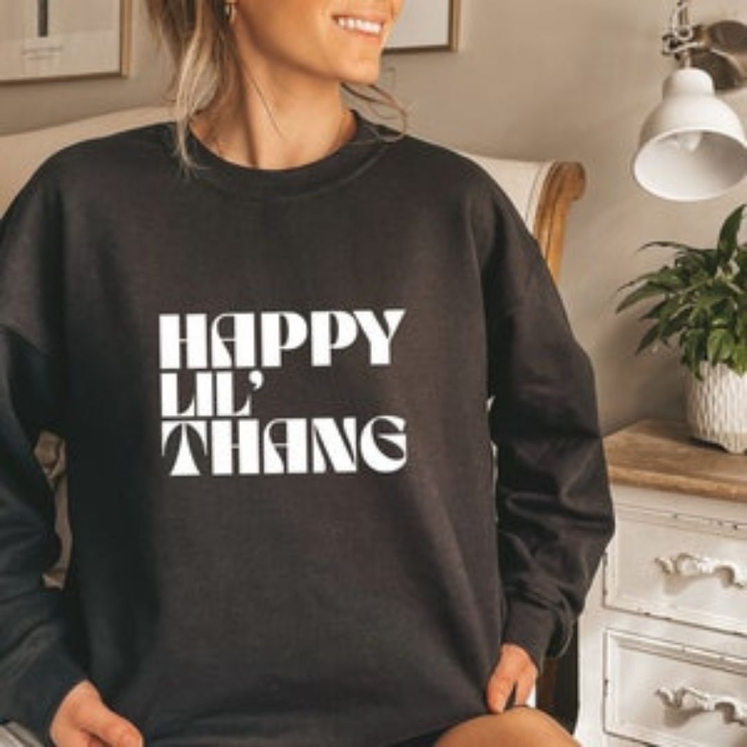 Happy Lil Thang Unisex Sweatshirt - Cotton Plus Cream