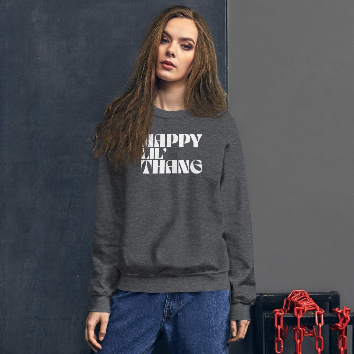 Happy Lil Thang Unisex Sweatshirt - Cotton Plus Cream