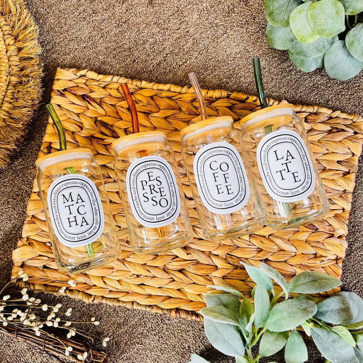 Iced Coffee Beer Can Glass | Matcha Glass | Coffee Glassware. - Cotton Plus Cream