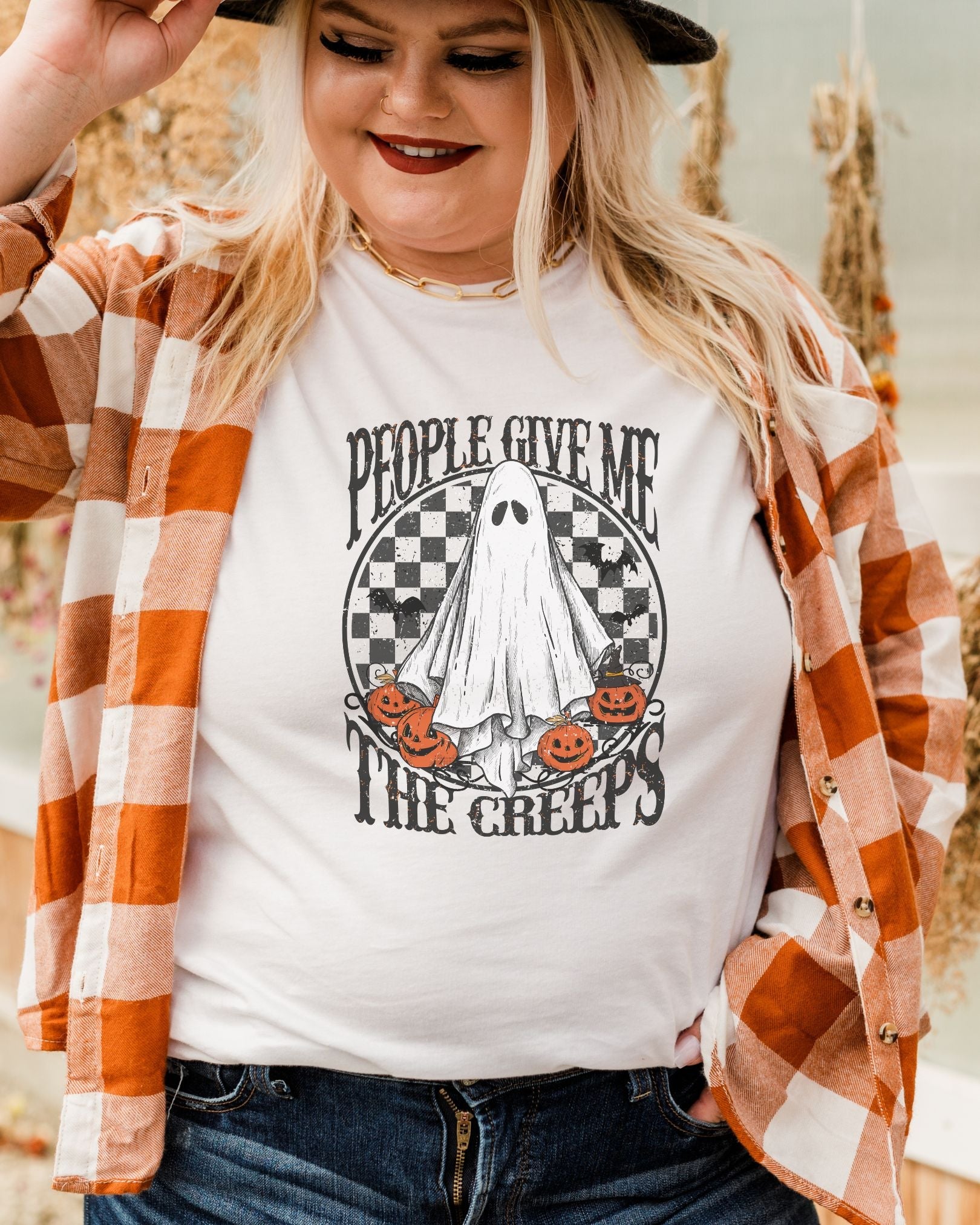 People Give Me The Creeps Unisex t-shirt - Cotton Plus Cream