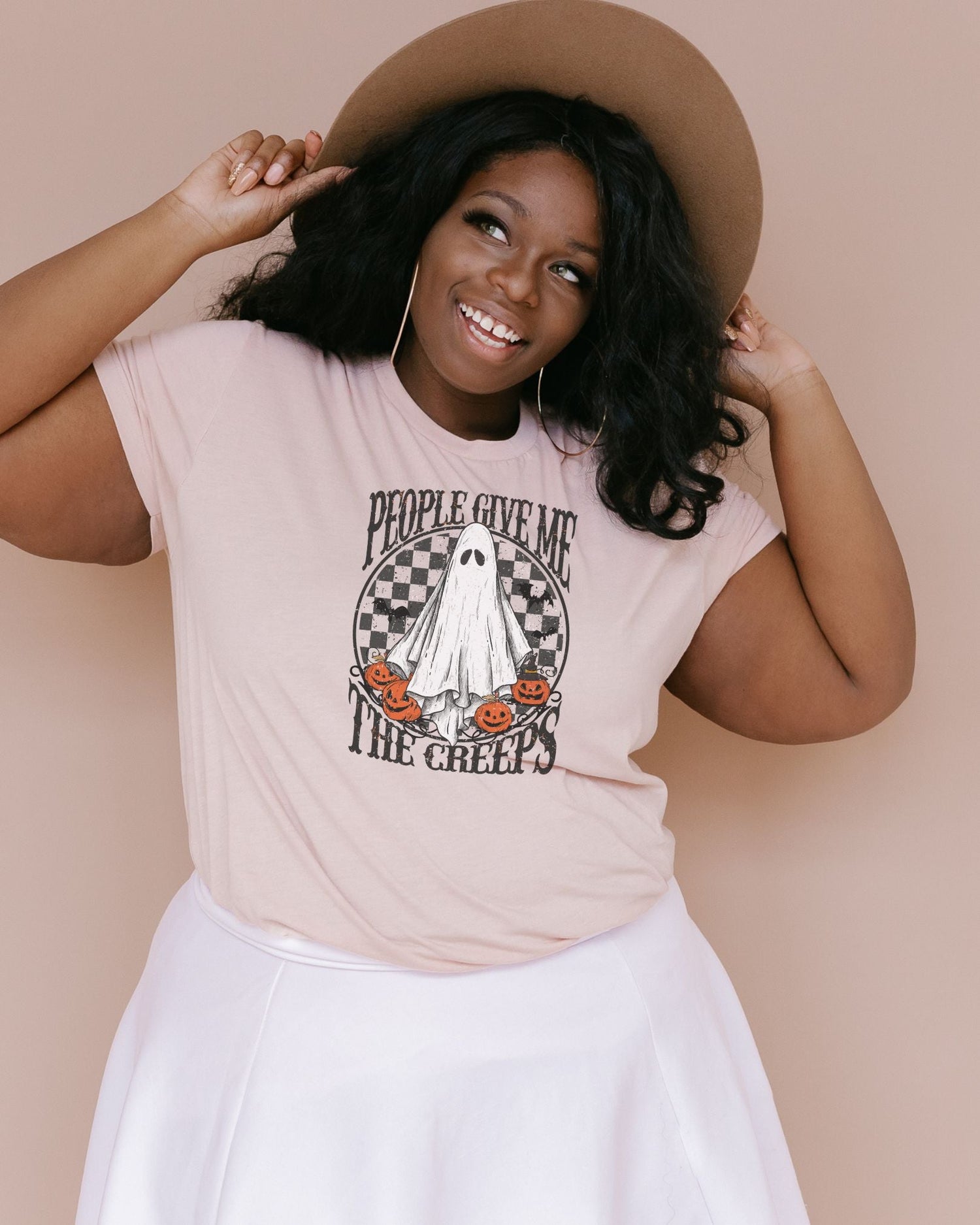 People Give Me The Creeps Unisex t-shirt - Cotton Plus Cream