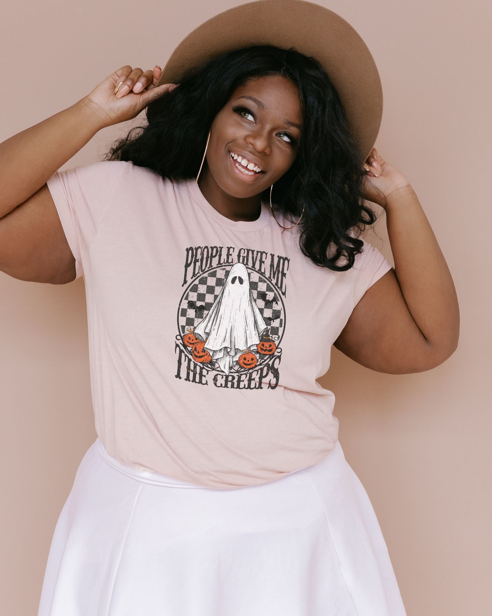 People Give Me The Creeps Unisex t-shirt - Cotton Plus Cream