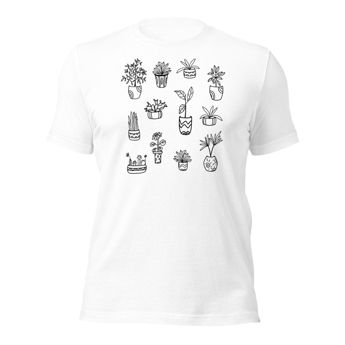 Plant Collage Unisex t-shirt - Cotton Plus Cream