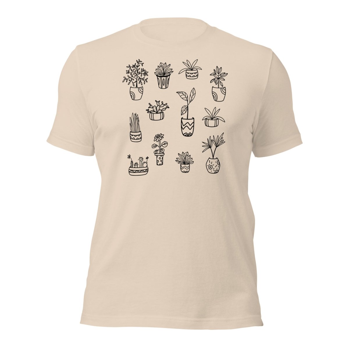 Plant Collage Unisex t-shirt - Cotton Plus Cream