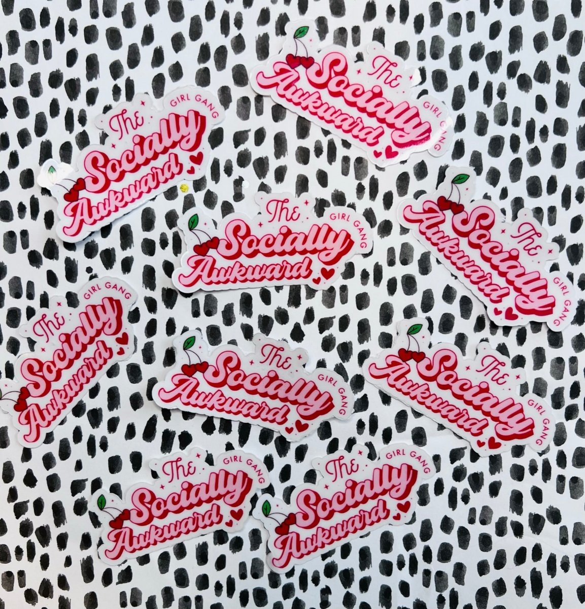 Socially Awkward Girl Gang Sticker - Cotton Plus Cream