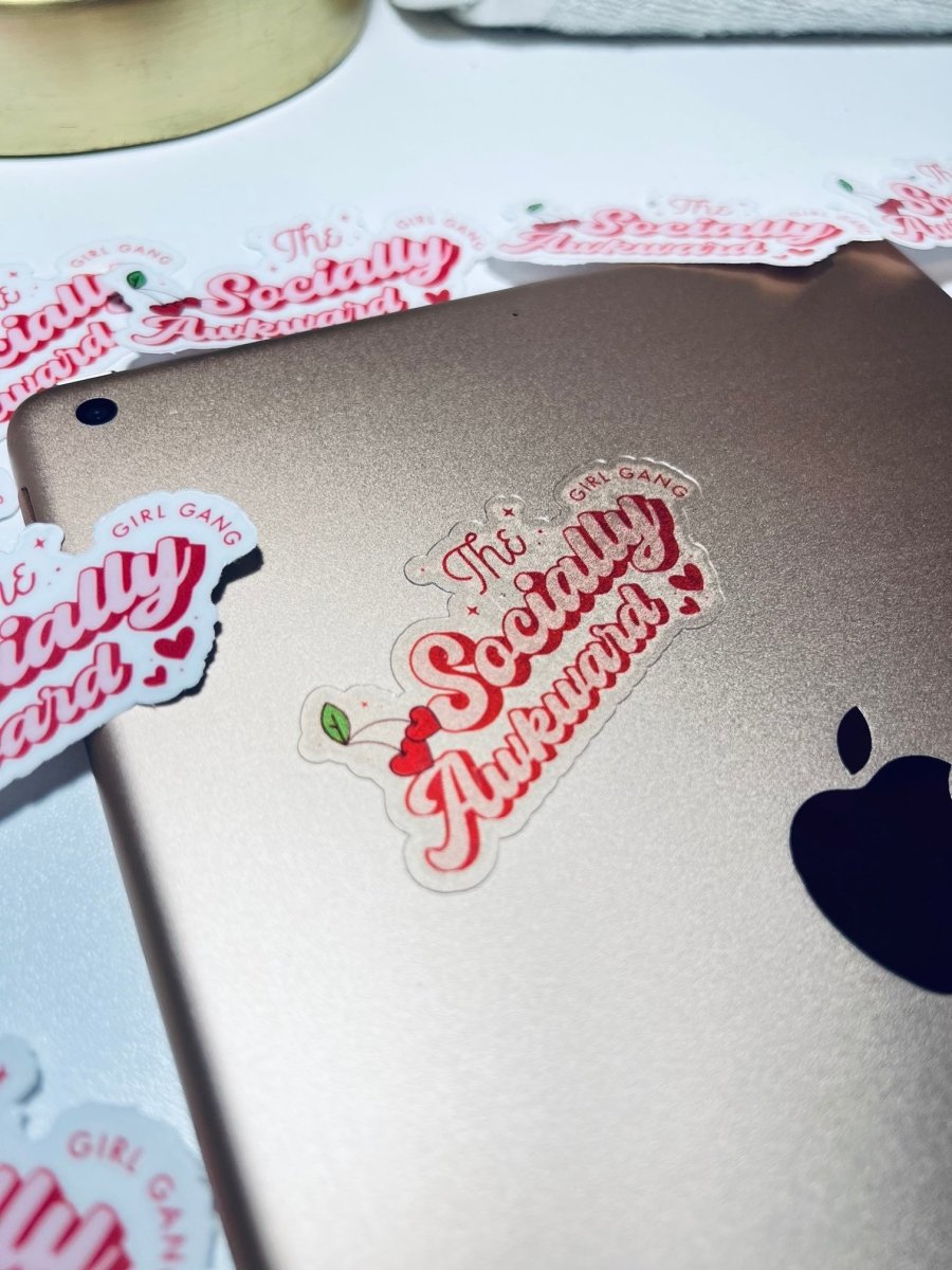 Socially Awkward Girl Gang Sticker - Cotton Plus Cream