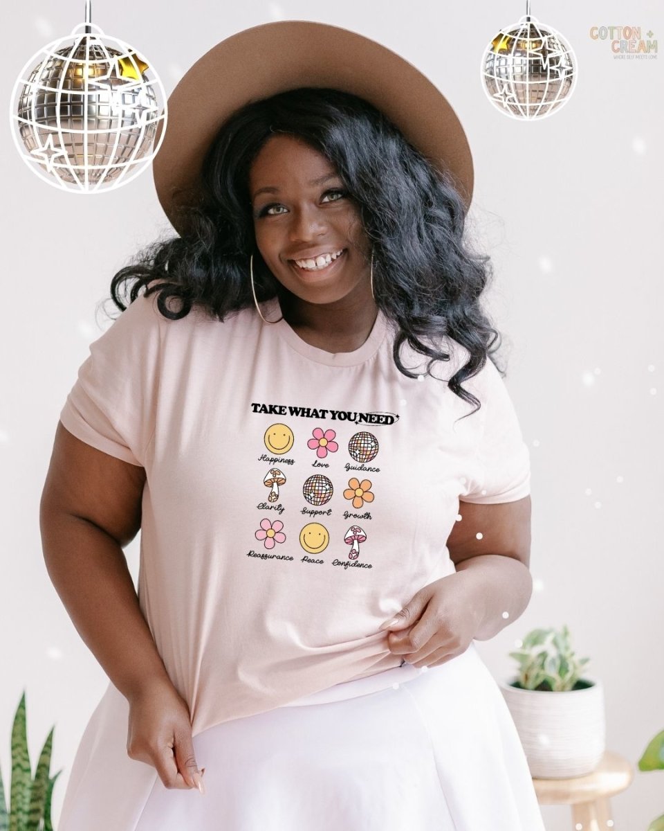 Take What You Need Unisex t-shirt - Cotton Plus Cream