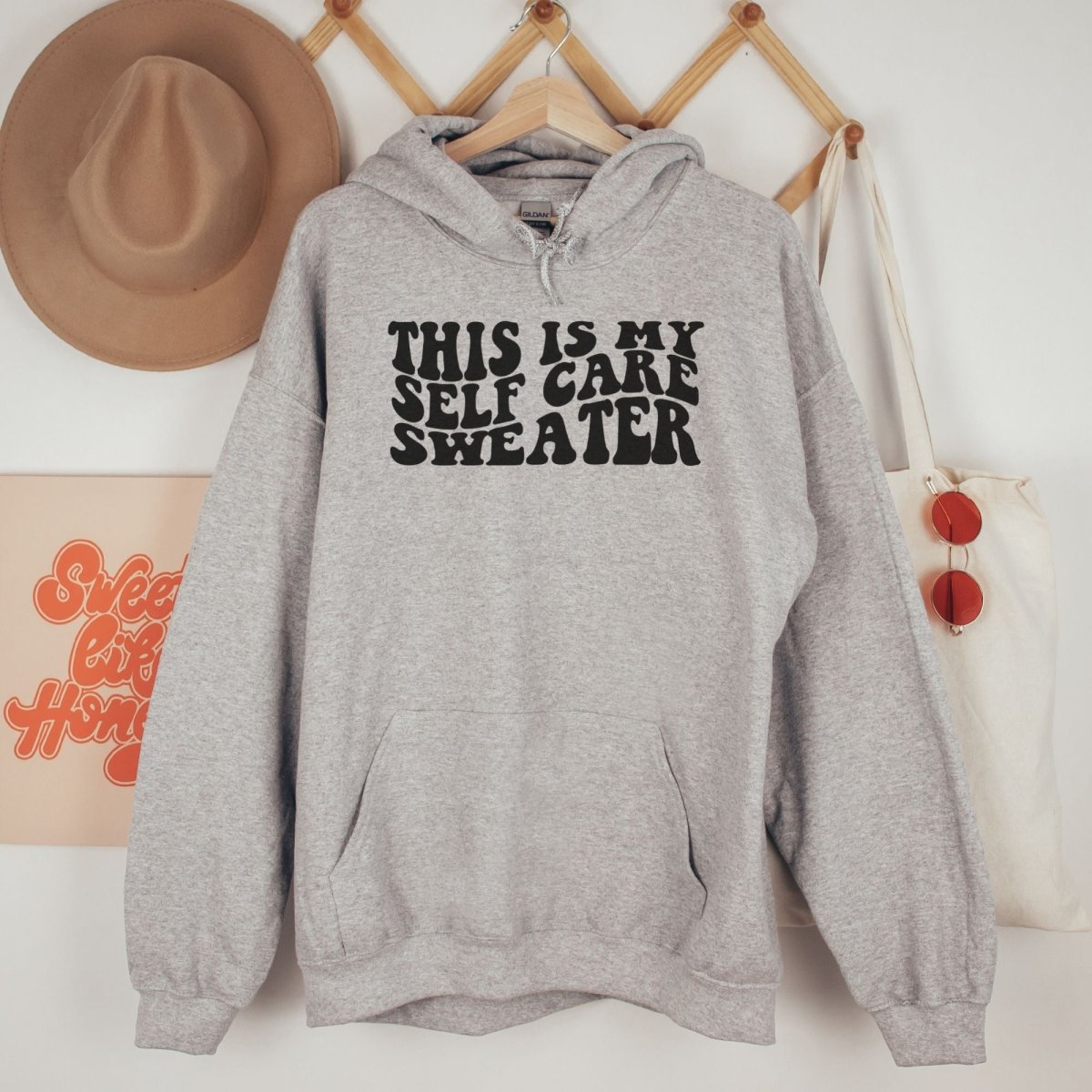 This Is My Self Care Sweater - Hoodie - Cotton Plus Cream