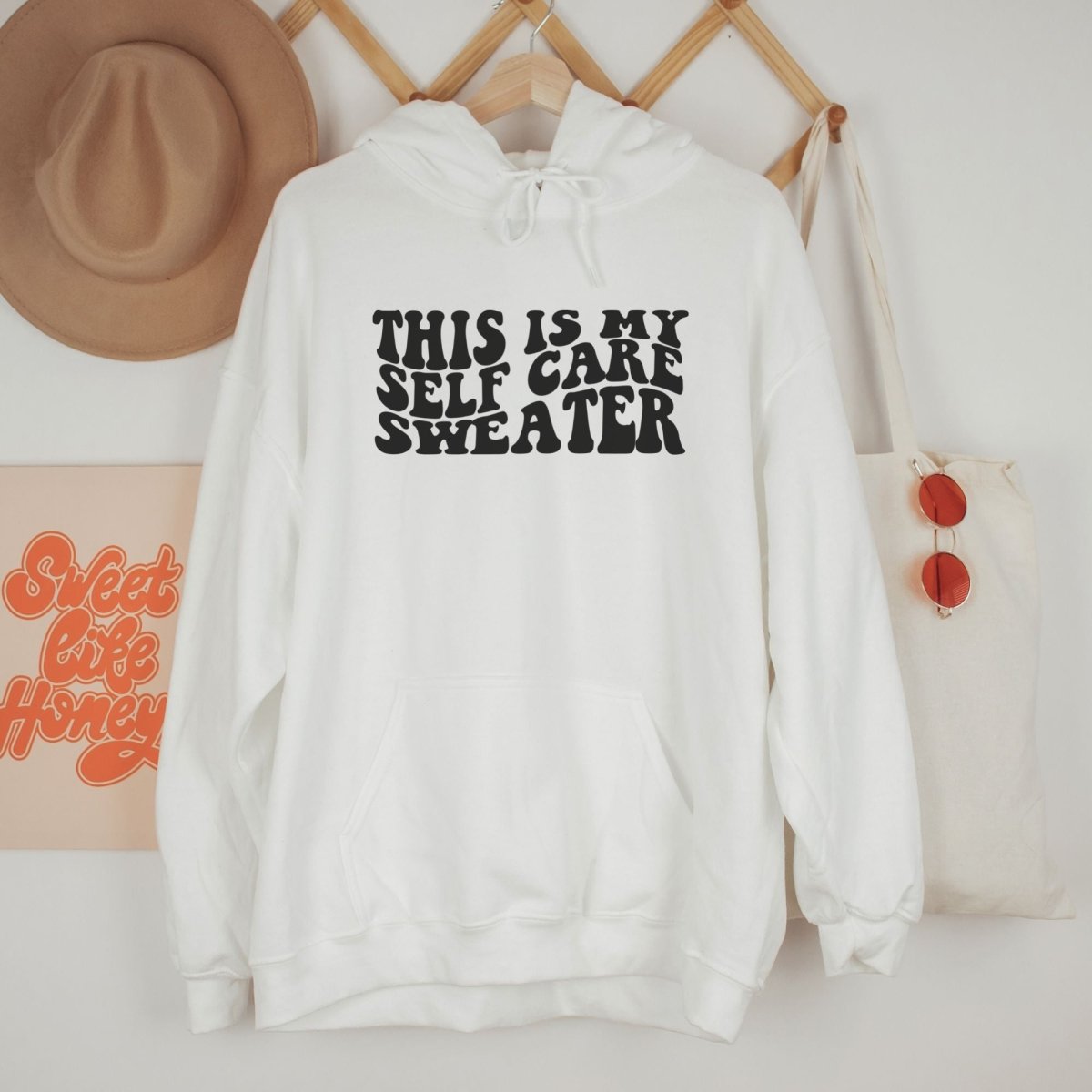 This Is My Self Care Sweater - Hoodie - Cotton Plus Cream