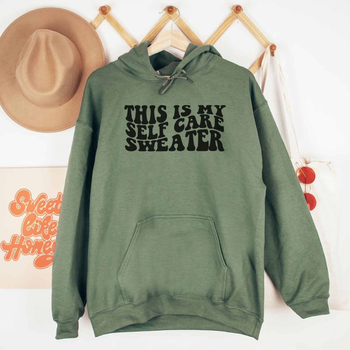 This Is My Self Care Sweater - Hoodie - Cotton Plus Cream