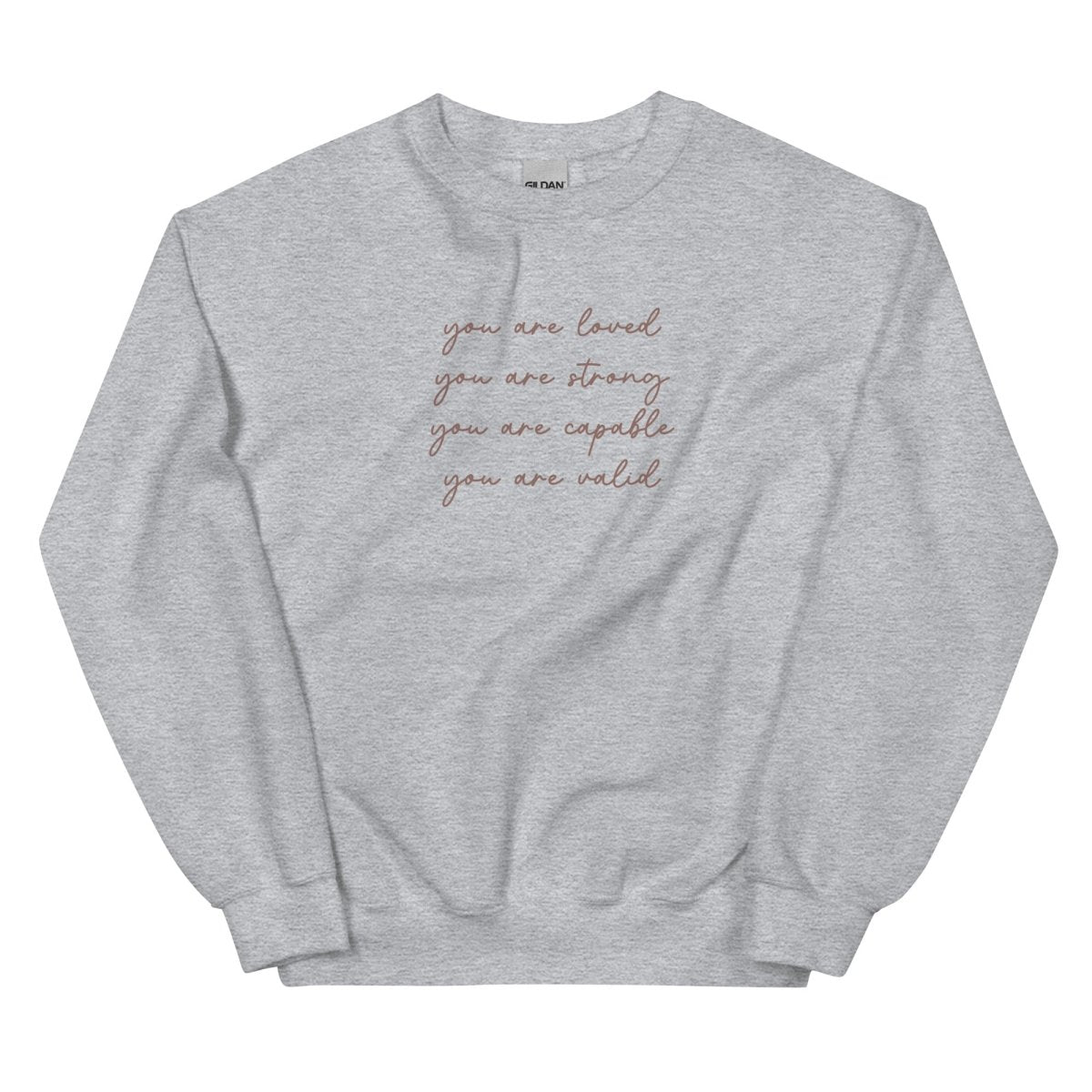 You Are Loved Unisex Sweatshirt - Cotton Plus Cream