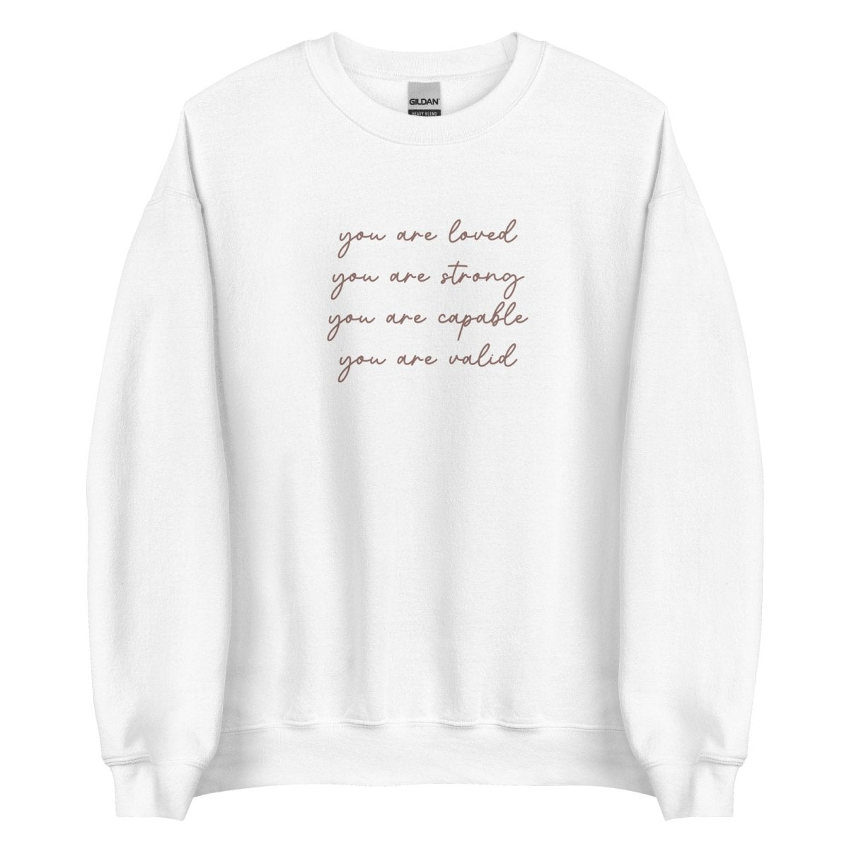 You Are Loved Unisex Sweatshirt - Cotton Plus Cream