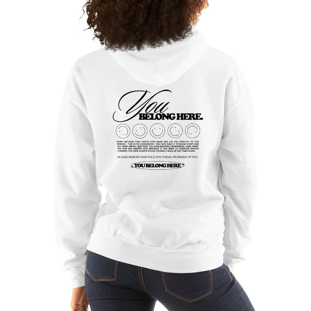 You Belong Here Unisex Hoodie - Cotton Plus Cream