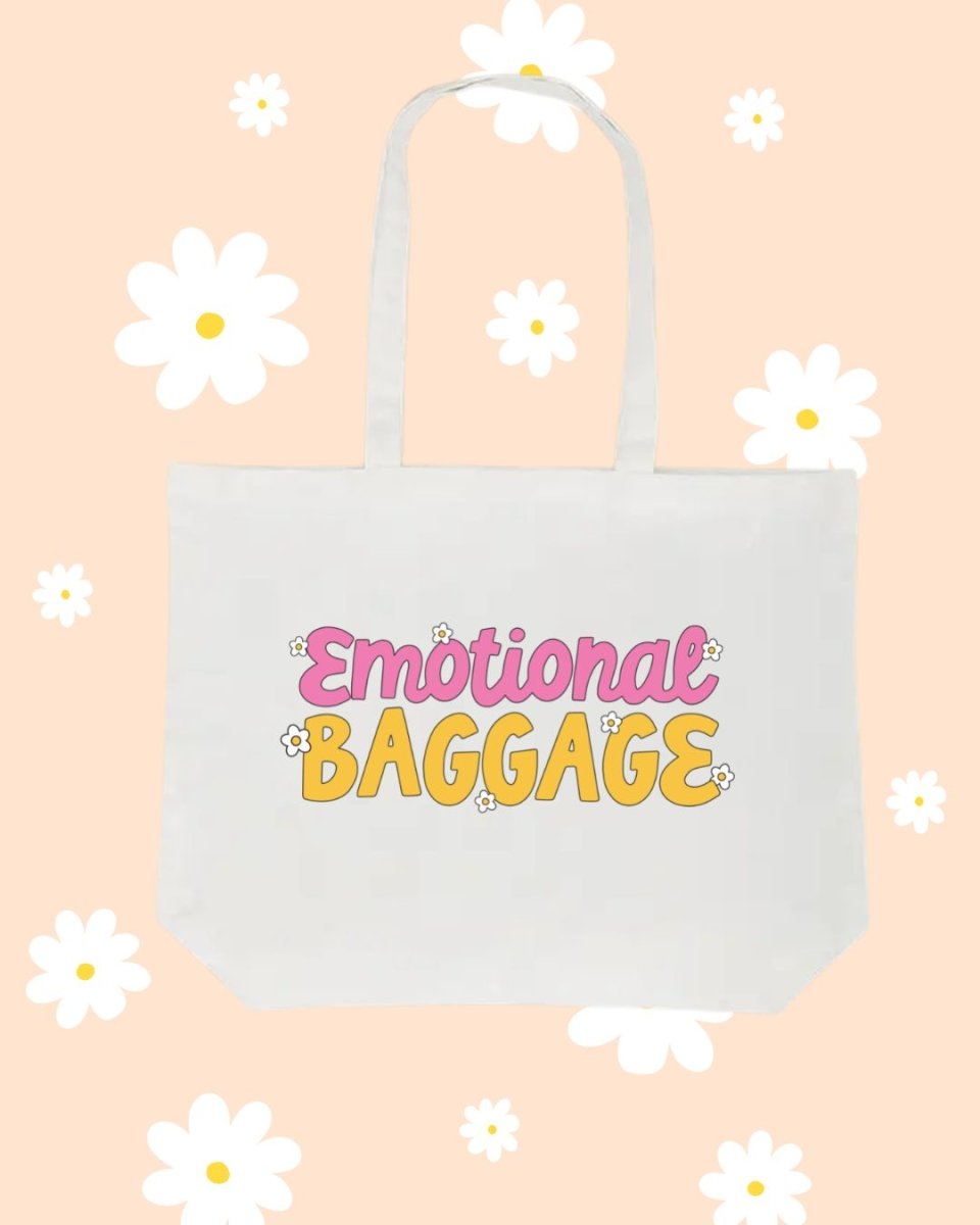Emotional Baggage Large tote bag - Cotton Plus Cream