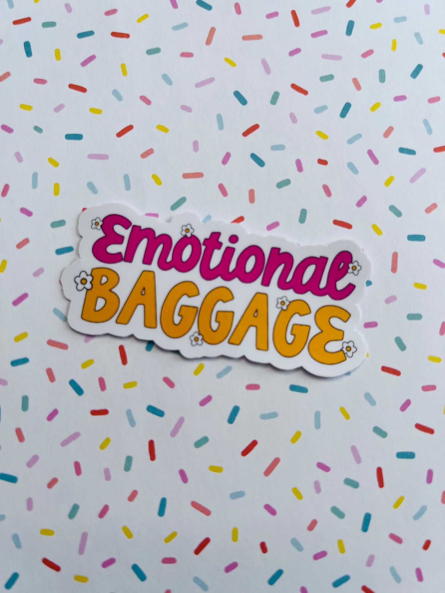 Emotional Baggage Vinyl Sticker