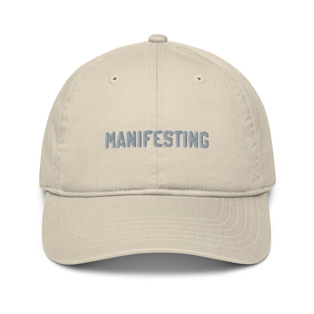 Manifesting Organic Low Profile Dad Hat - Cotton Plus Cream
