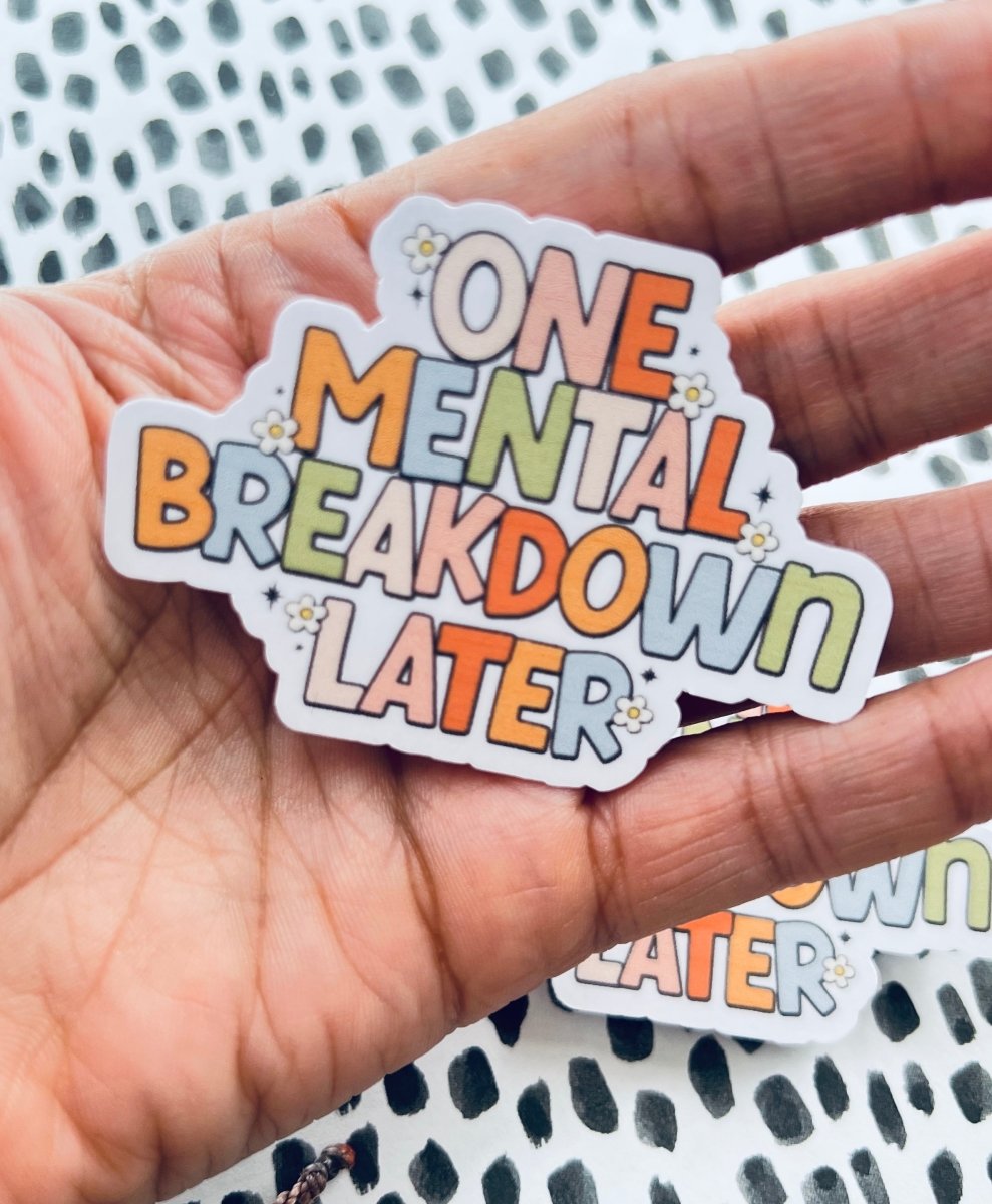 Mental Health Awareness Stickers (single or pack) - Cotton Plus Cream