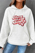 MERRY & BRIGHT Sequin Waffle-Knit Hoodie - Cotton Plus Cream