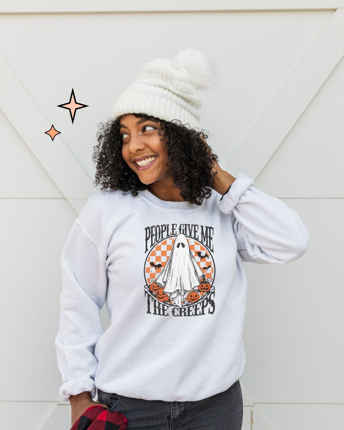 People Give Me The CreepsUnisex Sweatshirt - Cotton Plus Cream