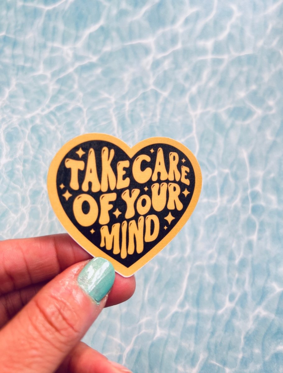 Take Care Of Your Mind Sticker - 2-pack - Cotton Plus Cream