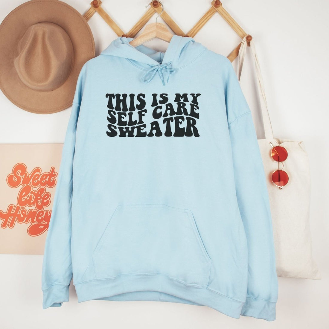 This Is My Self Care Sweater - Hoodie - Cotton Plus Cream